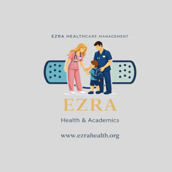 Healthcare family illustration representing Ezra Academics